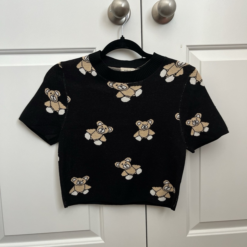 Black Teddy Bear Crop